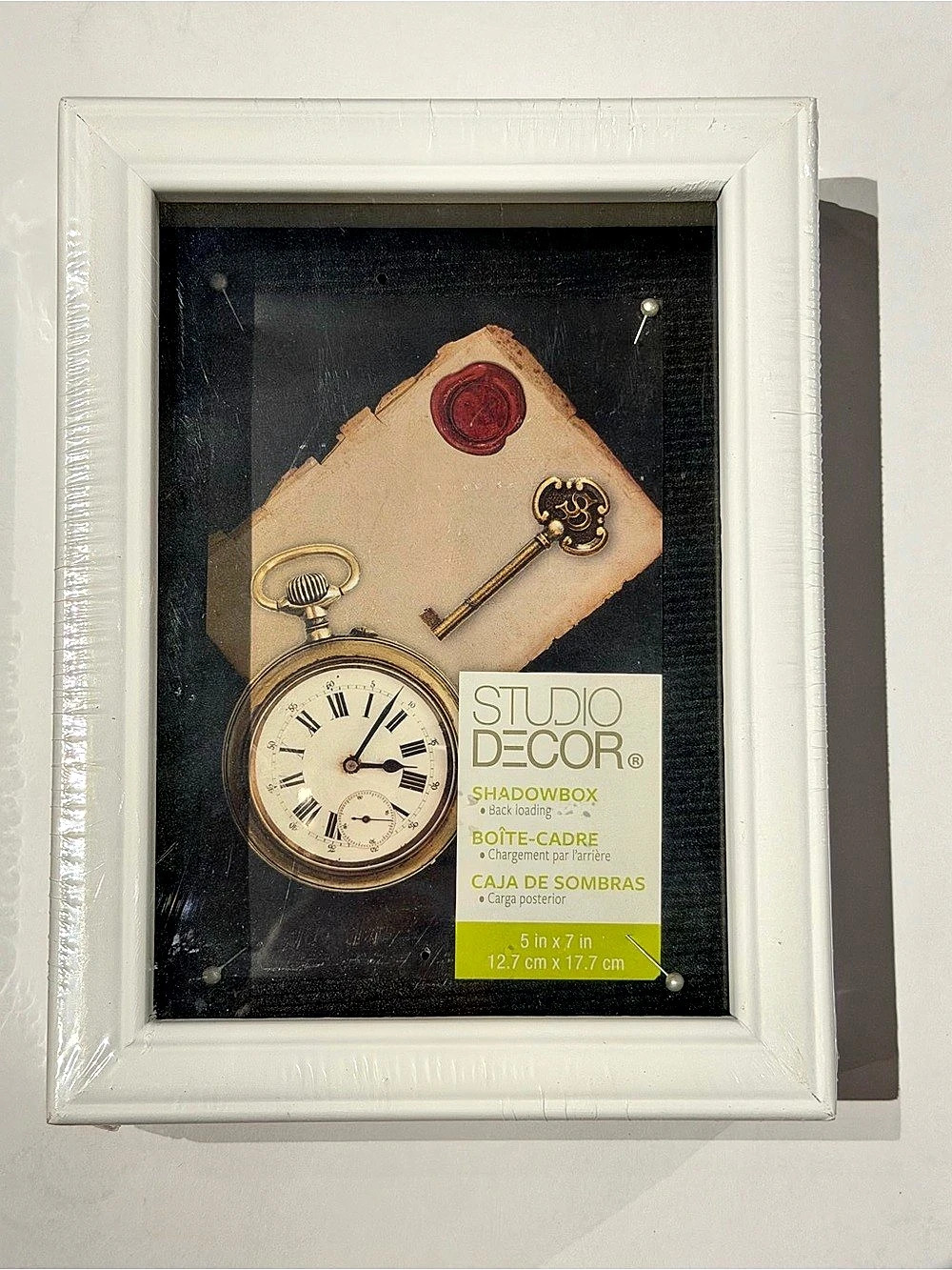 Studio Decor 5x7 in Shadow Box white Frame